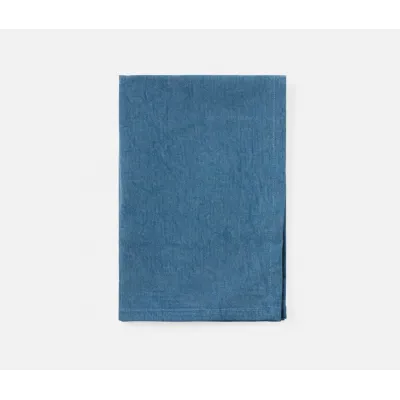 Cohan Dark Blue Cotton Acid Wash Kitchen Towel 20X28, Pack of 2