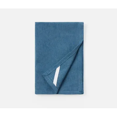 Cohan Dark Blue Cotton Acid Wash Kitchen Towel 20X28, Pack of 2