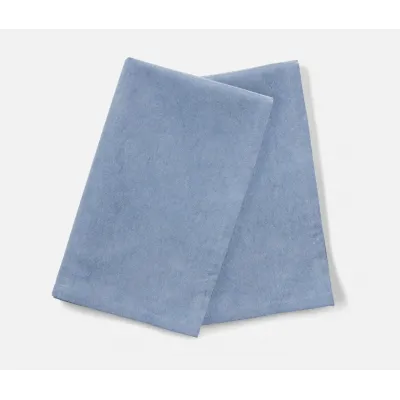 Cohan Light Blue Cotton Acid Wash Kitchen Towel 20" x 28", Pack of 2