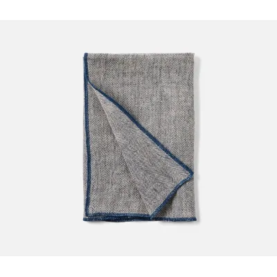 Derren Navy Kitchen Towel Linen 20"X28" Pack of 2