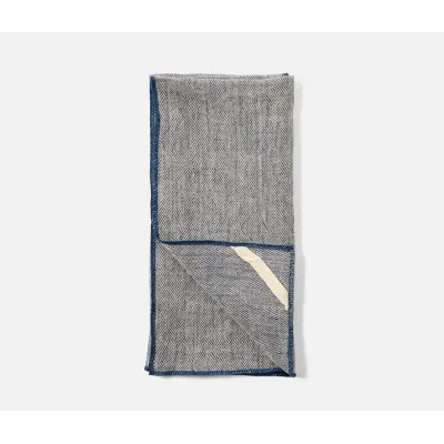 Derren Navy, Napkin, Linen, 20"x20", Pack of 4