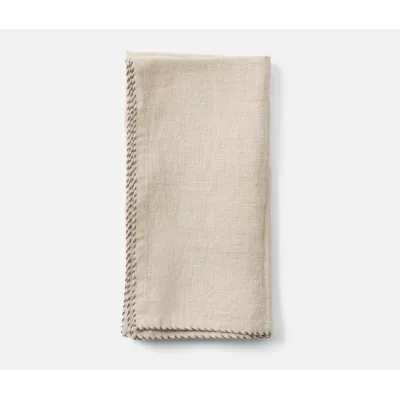 Evelyn Natural, Napkin, Linen, 20x20, Pack of 4