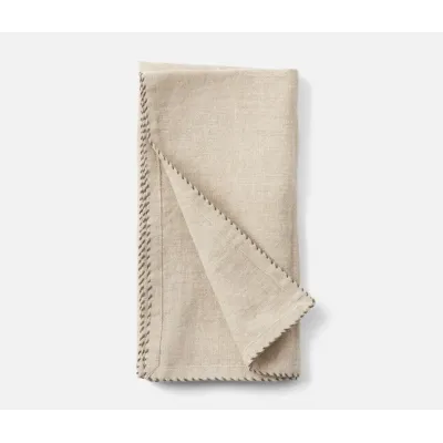 Evelyn Natural, Napkin, Linen, 20x20, Pack of 4