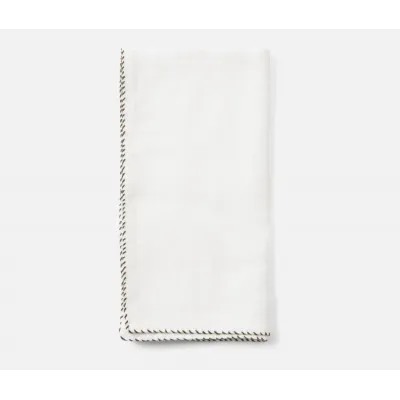 Evelyn White, Napkin, Linen, 20x20, Pack of 4