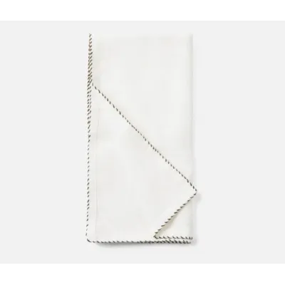 Evelyn White, Napkin, Linen, 20x20, Pack of 4