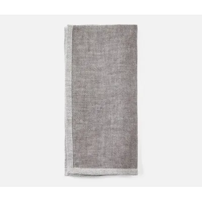 Gianna Gray/White Kitchen Towel Linen 20" x 28", Pack of 2