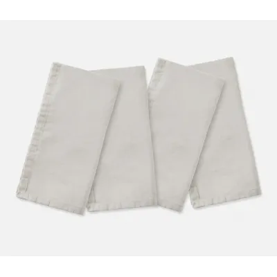 Montague Light Gray, Napkin, Linen, 20"x20", Pack of 4