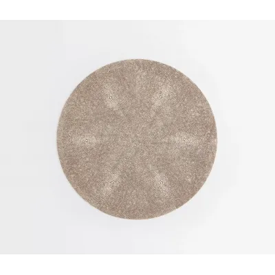 Henry Sand, Round Placemat, Realistic Faux Shagreen, Pack of 2