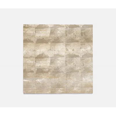 Odessa Lacquered, Square Placemat, Silver Leaf, Pack of 2