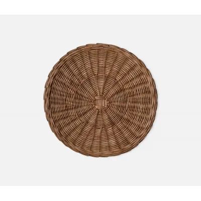 Tisbury Honey Rattan, Round Placemat, Pack of 4