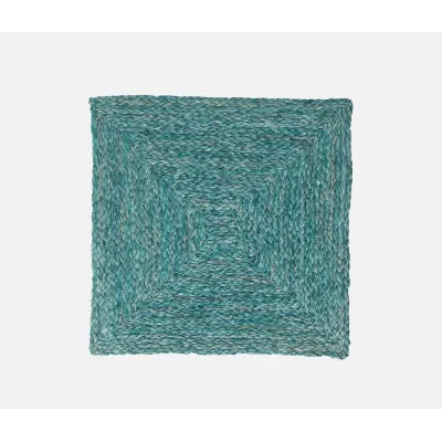 Zoey Mixed Blue, Square Placemat, Raffia, Pack of 4