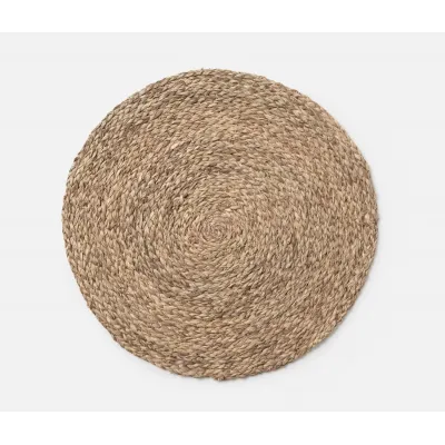 Zoey Mixed Taupe, Round Placemat, Raffia, Pack of 4