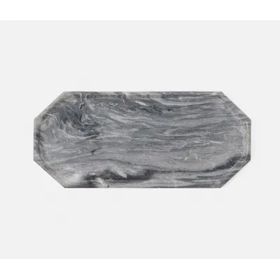 Aila Gray Marble Serving Tray Large