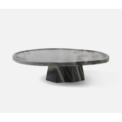 Caden Gray Cake Stand Marble Large