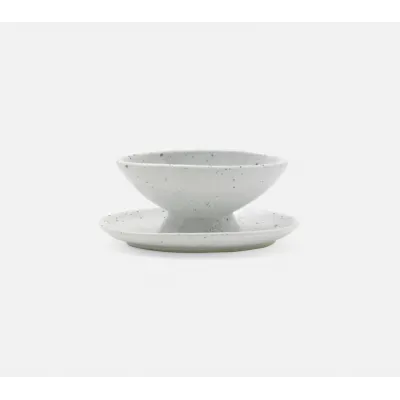 Charles White Salt Glaze Gravy Dish With Plate Small, Pack of 2