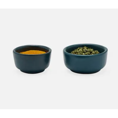 Holly Midnight Teal Mini Bowl, Boxed Set of 4