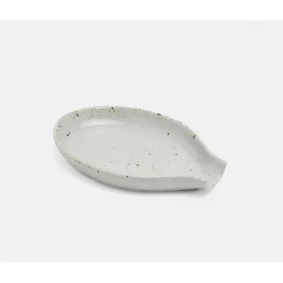 Marcus White Salt Glaze Spoon Rest Stoneware Set of 3