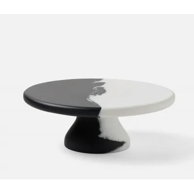 Maxton Black/White Cake Stand Resin