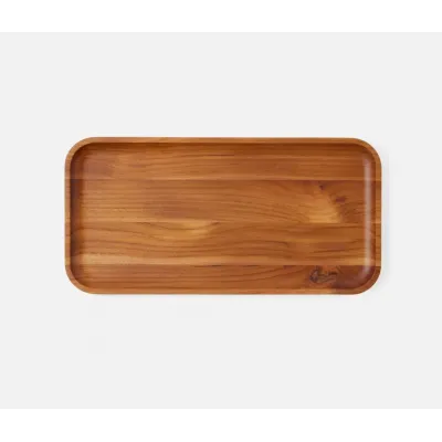 Nathan Natural Teak Serving Tray, Small, 16x8