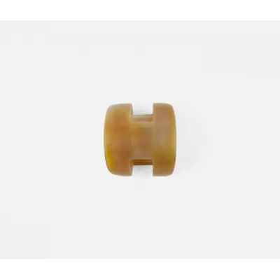 Luna Natural/White Horn Napkin Ring, Boxed Set of 4