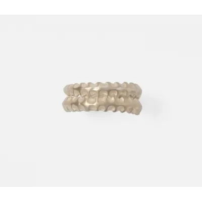 Titan Tarnish Silver, Seahorse Tail Napkin Ring, Set of 4