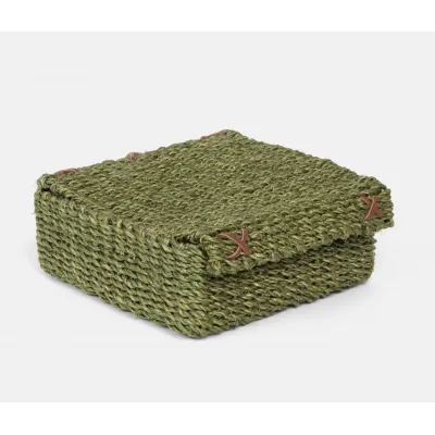 Voru Green Hand Towel Tray Abaca Fiber, Pack of 2