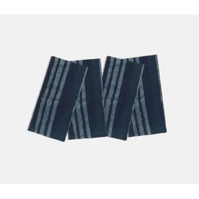 Wallace Striped Indigo Cocktail Napkin 10X10, Pack Of 4