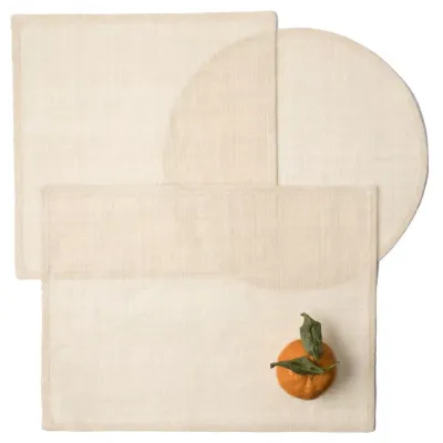 June Flax Placemats and Coasters