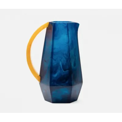 Megan Large Cobalt/Marigold Pitcher