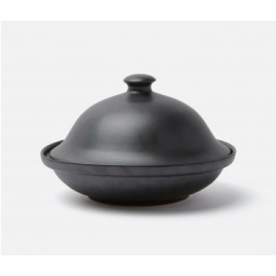 Marcus Black Glaze, Cloche Serving Platter, Stoneware, Large