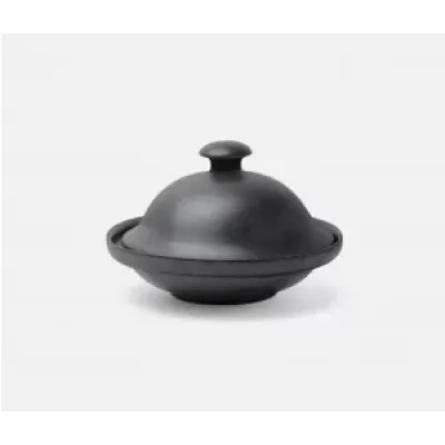Marcus Black Glaze, Cloche Serving Platter, Stoneware, Small, Pack of 2