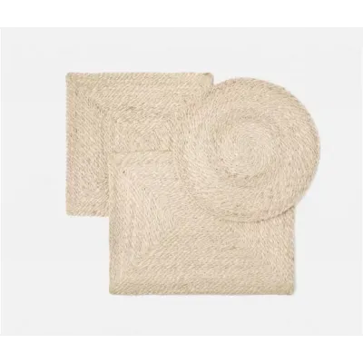 Whitley Natural Jute Placemats and Coasters