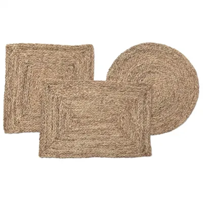 Zoey Mixed Taupe, Round Placemat, Raffia, Pack of 4