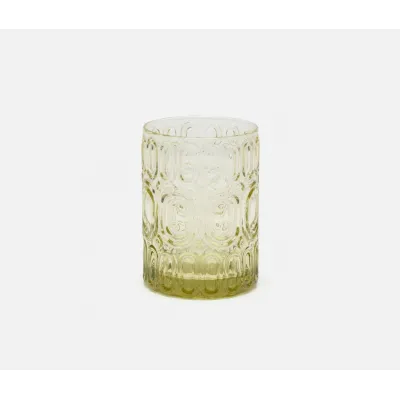 Aaron Sage Green Tumbler Glass Hand Blown, Pack of 6
