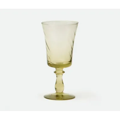 Colette Sage Green, Wine Glass, Hand Blown, Pack of 6