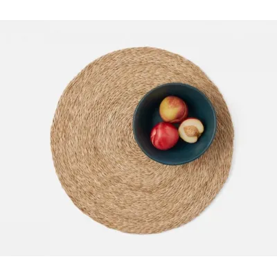 Jordan Natural, Round Placemat, Twisted Abaca, Pack of 4