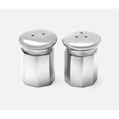 Duke Pewter Set of 2 Salt And Pepper Shakers Metal Boxed