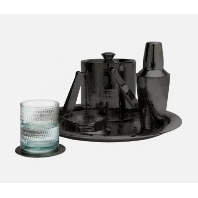 Winsford Black Nickel Cocktail Shaker Etched Metal