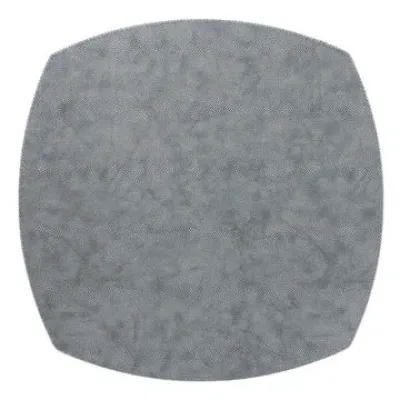 Allure Gray Elliptical Square Placemat Pack of 4