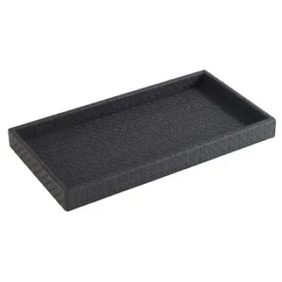 Wicker Black Vanity Tray
