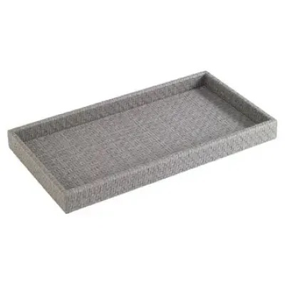 Wicker Gray Vanity Tray