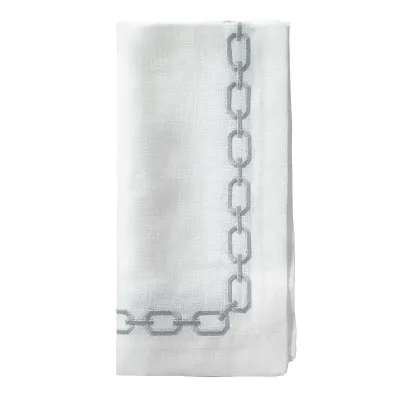 Chains Silver 21" Napkins, Set of 4