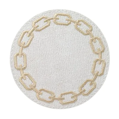 Chains White Gold Coasters, Set of 4