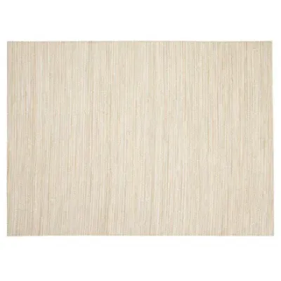 Grasscloth Ecru Rectangle Placemat 13"x18" Pack of 4