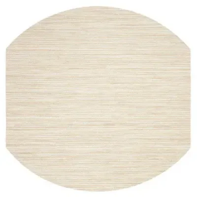 Grasscloth Ecru Eliptical Placemat 16" Pack of 4