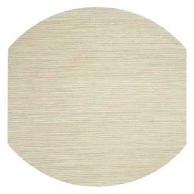 Grasscloth Celadon Eliptical Placemat 16" Pack of 4