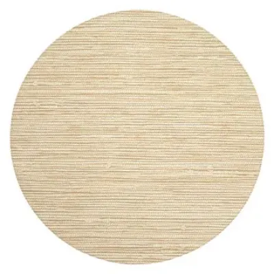 Grasscloth Latte Round Placemat 15" Pack of 4