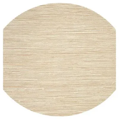 Grasscloth Latte Eliptical Placemat 16" Pack of 4