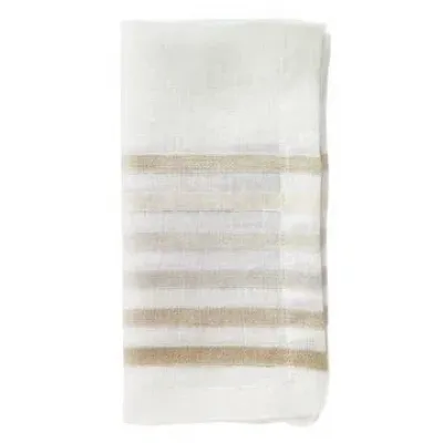 Logan Beige 21" Napkin, Set of 4