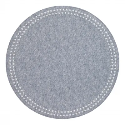 Pearls Bluebell White Placemats, Set of Four